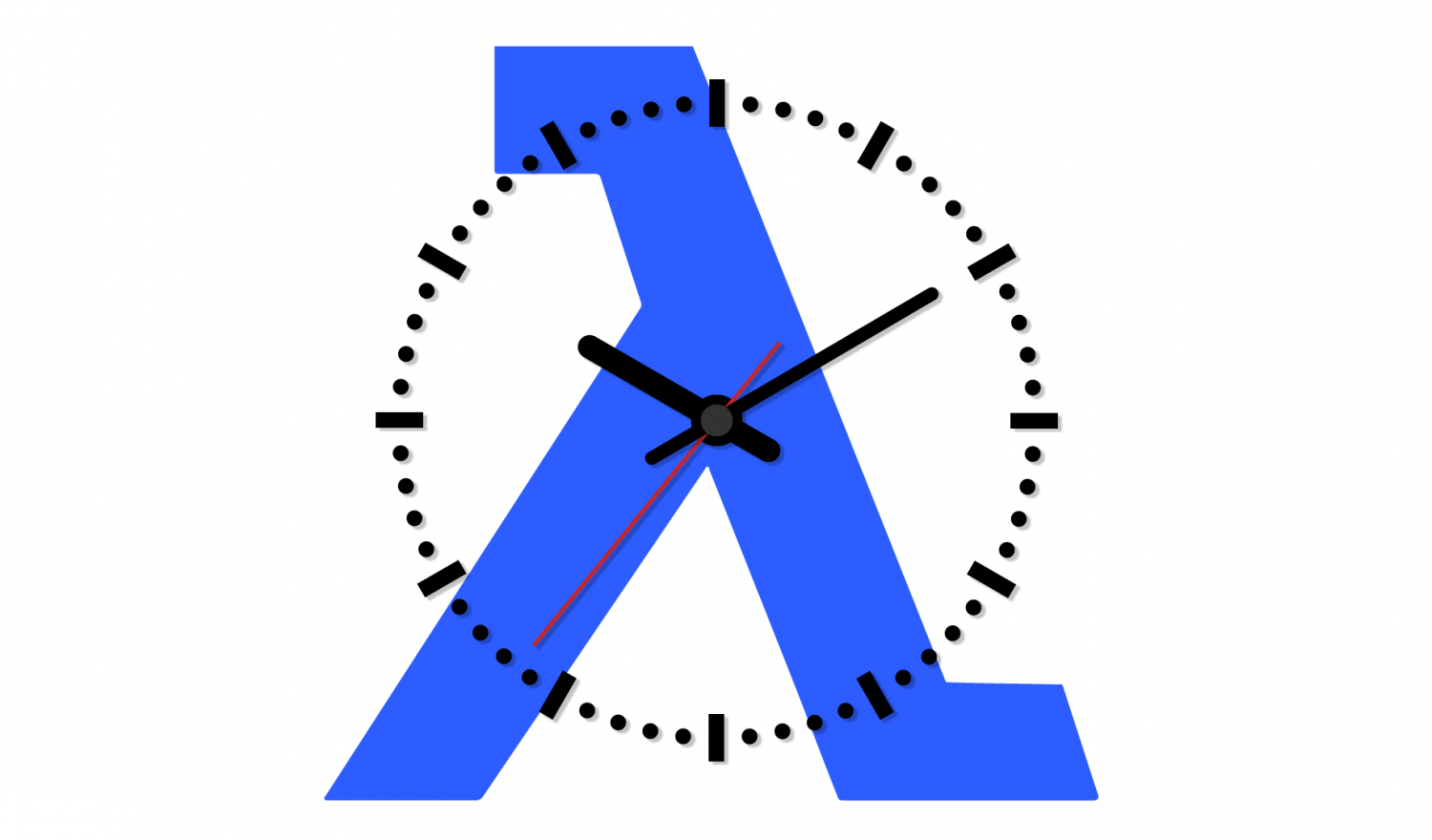 A clock on the sign lambda