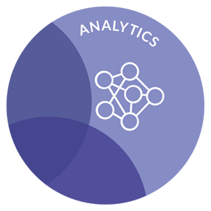 Kreis in dem Analytics steht